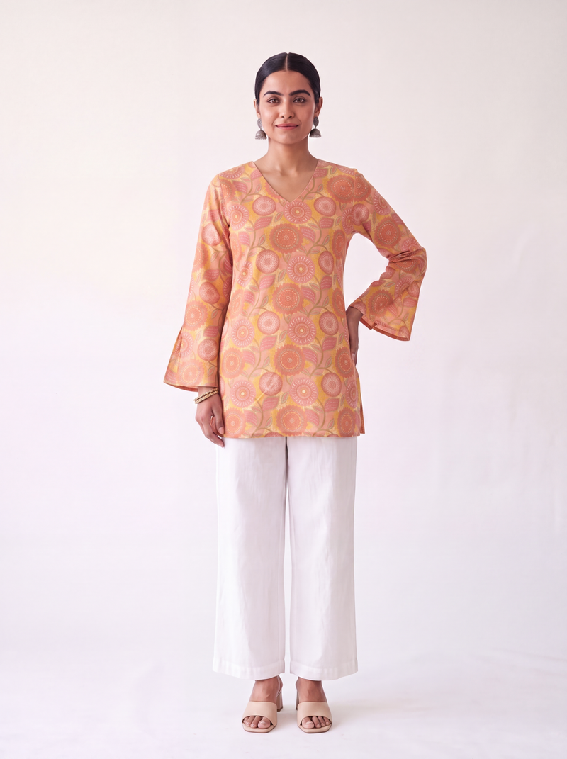 Nyrah Full Sleeve Corset Kurti
